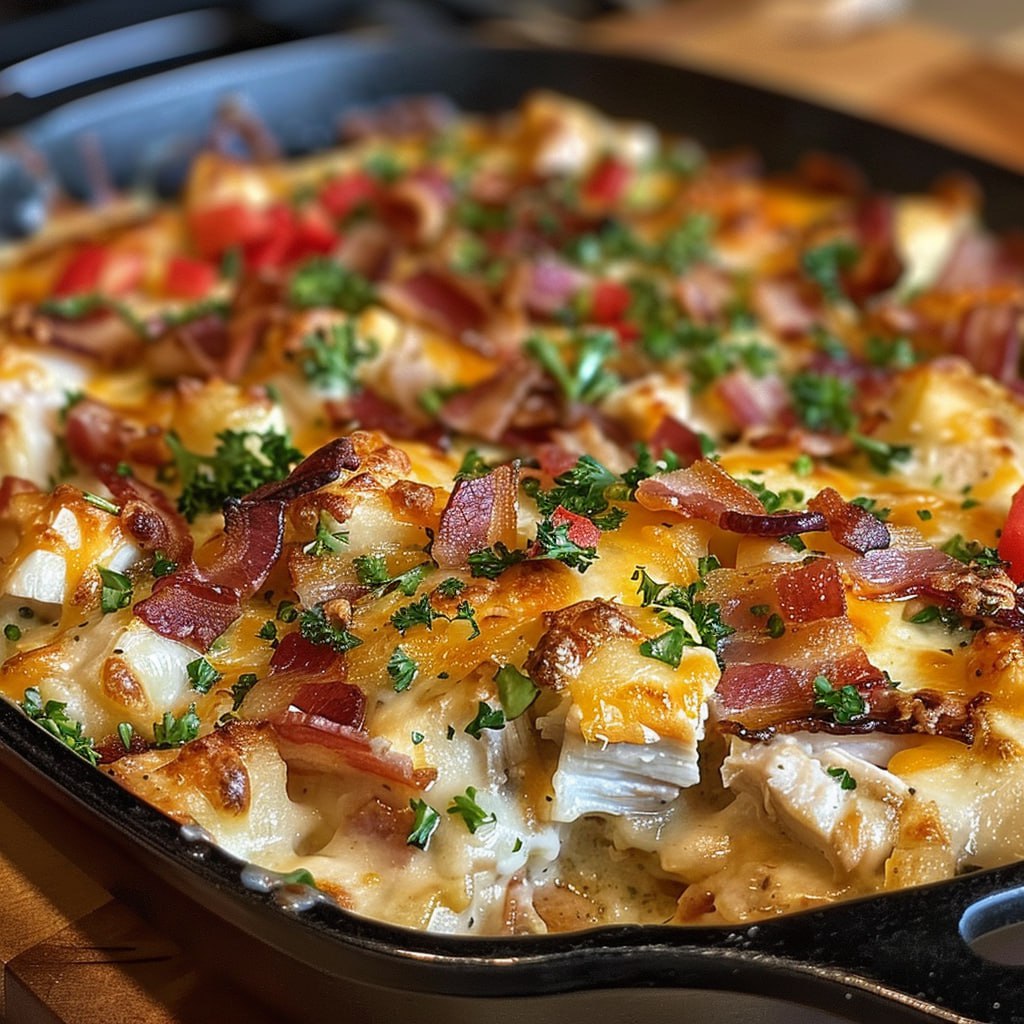 Chicken Bacon Ranch Casserole