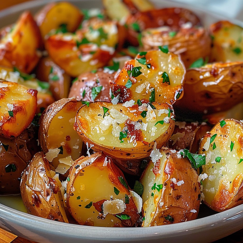 Browned Butter Roasted Potatoes with Parmesan