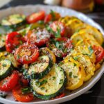 Roasted Garlic-Parmesan Zucchini, Squash, and Tomatoes