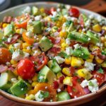 Avocado Corn Tomato Salad with Bacon