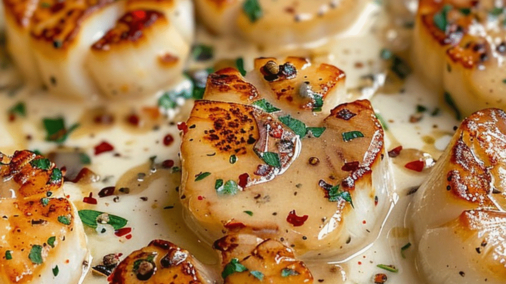 Creamy Tuscan Garlic Scallops