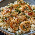 Chicken Scampi with Garlic Parmesan Rice