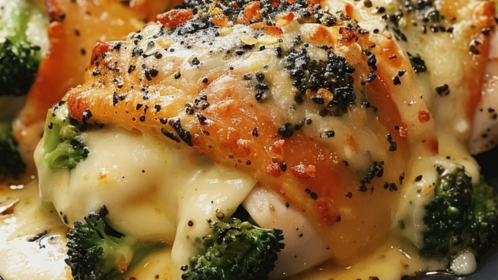 Broccoli and Cheese Stuffed Chicken