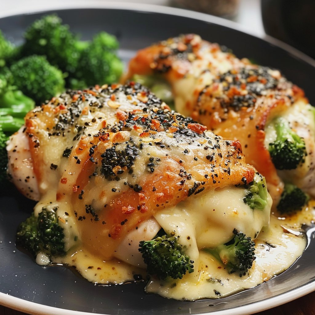 Broccoli and Cheese Stuffed Chicken