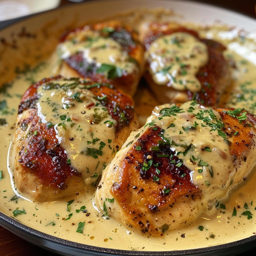 Succulent Chicken with Mustard Cream Sauce