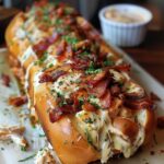 Chicken Bacon Ranch Stuffed Bread