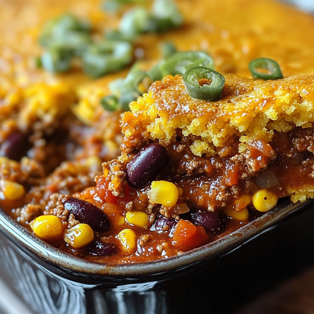 Chili Cornbread Casserole